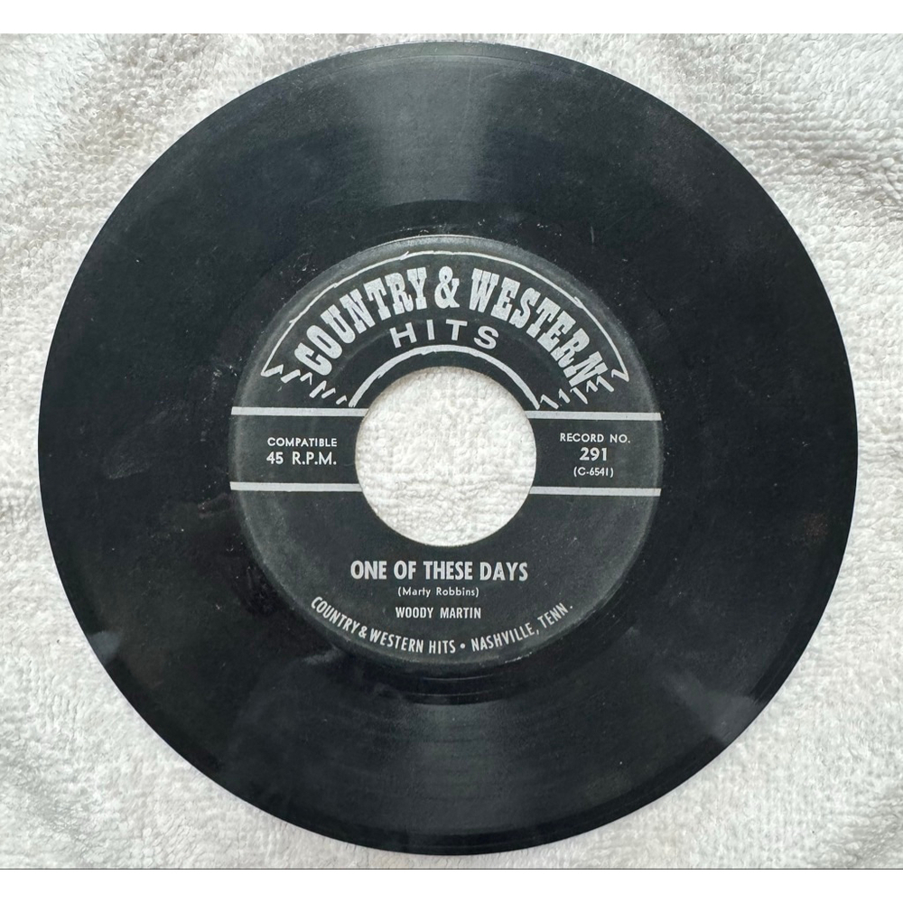Country & Western Records 45 RPM One Of These Days / The Legend Of Daniel Boone